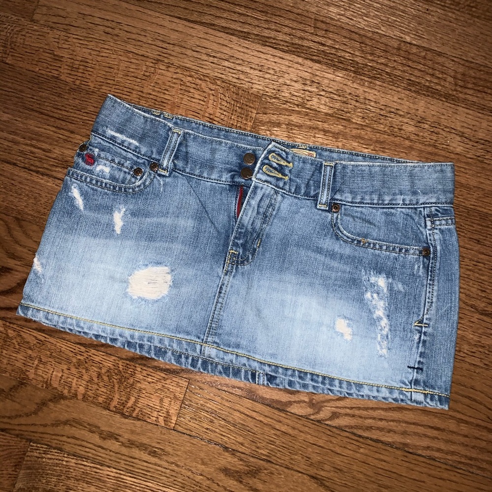 Denim Mini Skirt